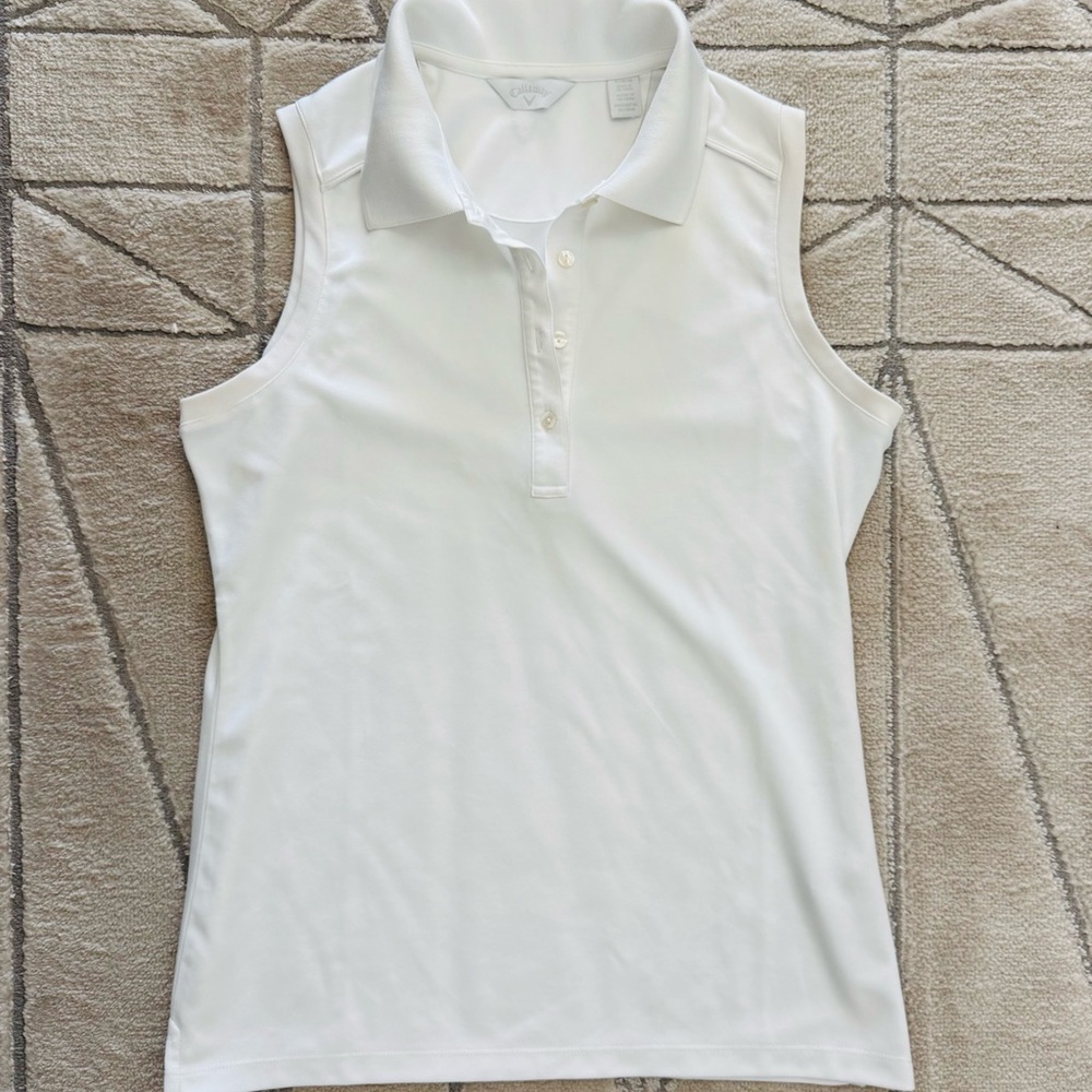 Callaway sleeveless golf polo shirt